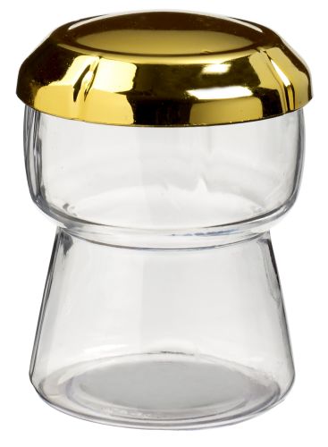 [44104117] VERRINE BOUCHON DE CHAMPAGNE AVEC COUVERCLE 150ML  24PCS