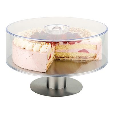 [57660513] PLATEAU TOURNANT A TARTE EN INOX 31XH9CMCLOCHE VENDUE SEPAREMENT REF 130184