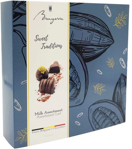 [11040371] BRUYERRE BOX 9 PCES MILK 115G 12X1B