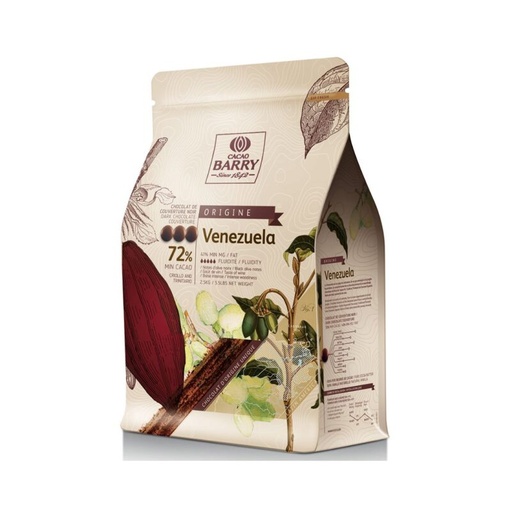 [05100771] BARRY CHD-P72VEN-E4-U70 VENEZUELA DONKER CALLETS KARTON VAN 4 ZAKKEN X 2,5KG = KG