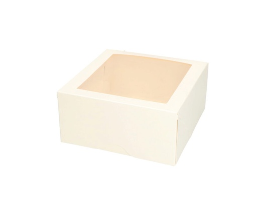 [26101392] TAARTDOZEN MET VENSTER 17 X 8CM 100 STUKKEN FOST+ INBEGREPEN