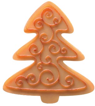 [08056439] 045649 PCB SUJETS DE NOËL CBC AVEC RELIEF 5 DESIGNS 2,5X2,8 CM 180PCES ***S/CD***