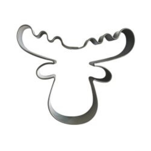 [70407486] EMPORTE-PCES TETE DE RENNE INOX 70X70MM