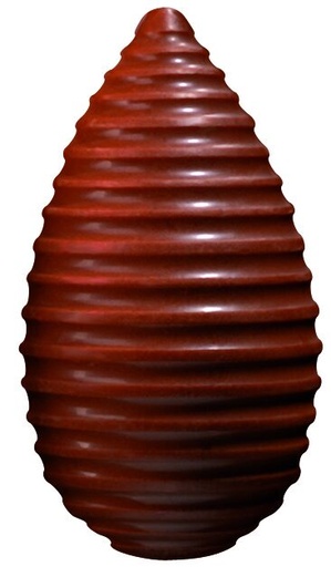 [08056177] 008899 PCB HALVE-SCHAAL EIEREN GERIBD CN NEUTRAAL 3,4X2,3 CM 630 STUKS ***S/CD***