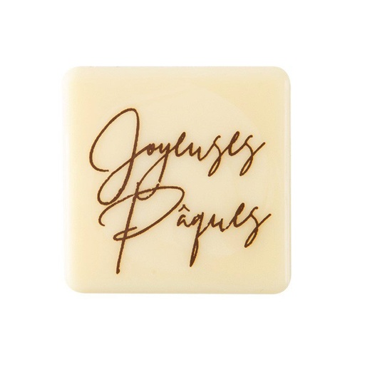 [08074331] 2069455 EASTER BAKES 175PC SQUARE 3 CM WHITE CHOCOLATE