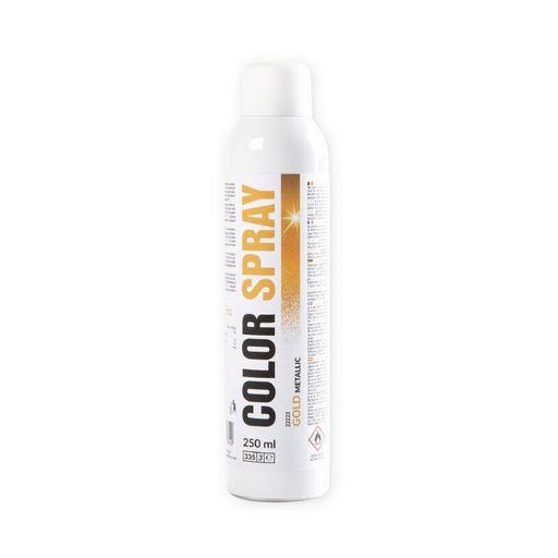 [08030407] 1022223 METALLIC GOLD SPRAY DYE 250ML