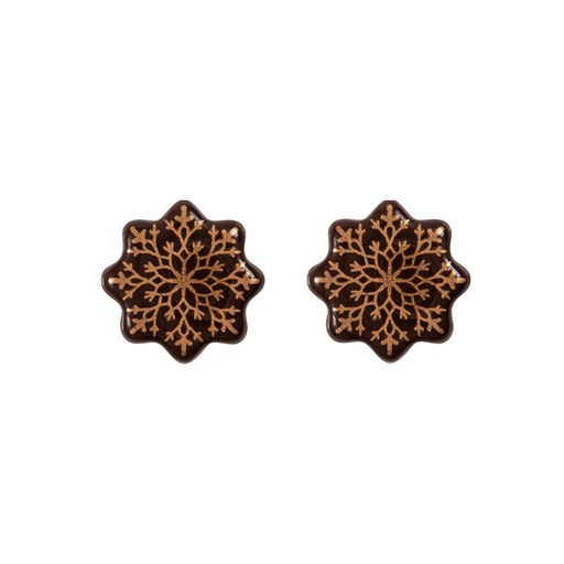 [08082166] 2015674 PURE CHOCOLADE SNEEUWKRISTAL 3CM 175 STUKS