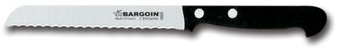 [50345007] FISCHER COUTEAU PAIN/TOMATE 13CM LAME DENTEE MANCHE NOIR SURMOULE 319-13