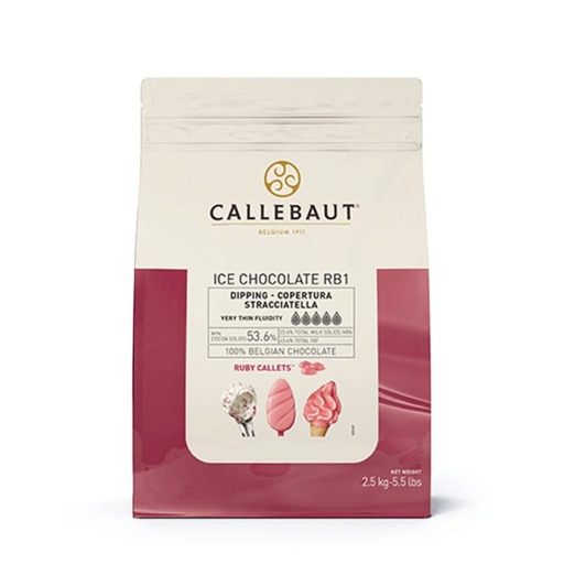 [08100160] CALLEBAUT ICE-43-RUBY-552 CHOCOLAT RUBY 2,5KG