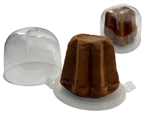 [41802310] POLYPROPYLENE TRANSPORT BOX FOR PANETTONE 27 X 26 X 22CM