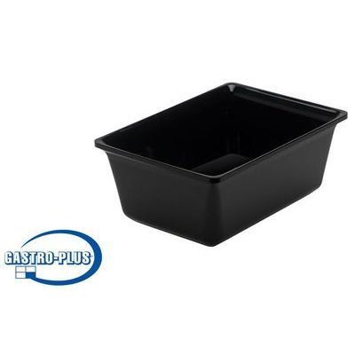 [57662035] RECTANGULAR SALAD BOWL 2.0KG BLACK 24X17.5XH10CM