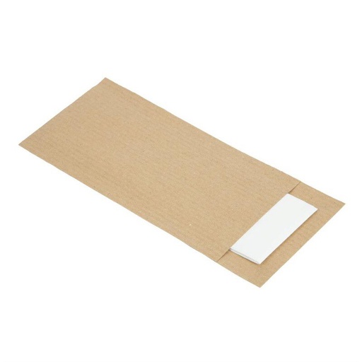 [60251748] KRAFT CUTLERY POUCH + NAPKIN 500P- 57.5X19.5MM *SCDE*