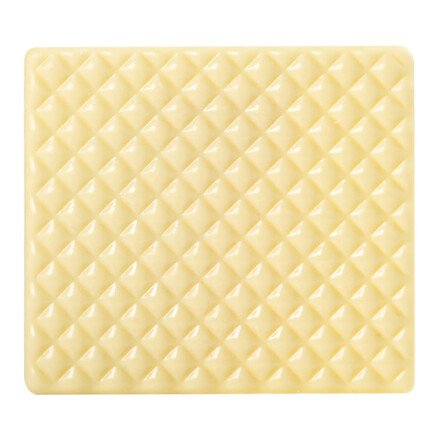 [08054476] 2015823 LOG END CAP RELIEF QUILTED WHITE CHOCOLATE 9X8CM 40 PIECES