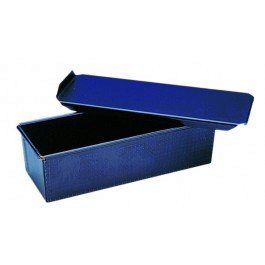 [51221974] PLATINE PAIN DE MIE UNIE 16X8CM-250GR COUVERCLE AGLISSIERE TOLE NOIRE