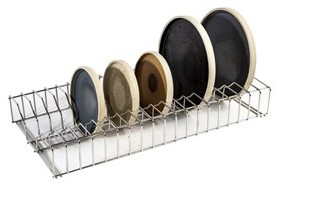 [57660839] SUPPORT INOX POUR SECHER ASSIETTES ET PLATINES 9X31X60CM