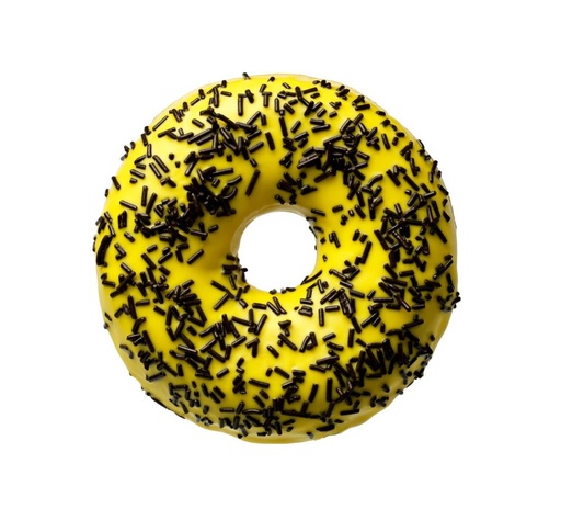 [02060283] DAUPHINE 2104839 BANANA DONUT WITH CHOCOLATE FLAKES 48 X 50GR