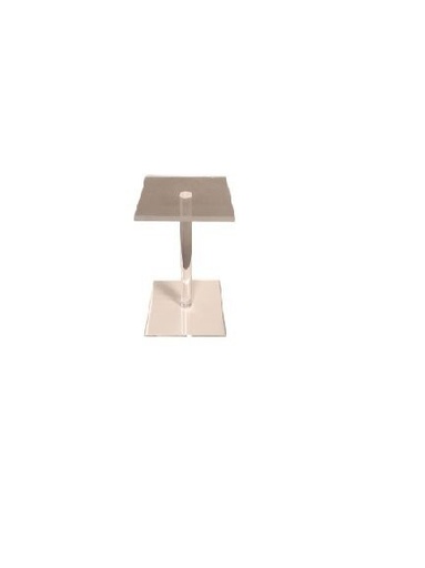 [54917149] PETIT PIED PLEXI 10/10 HT 10CM