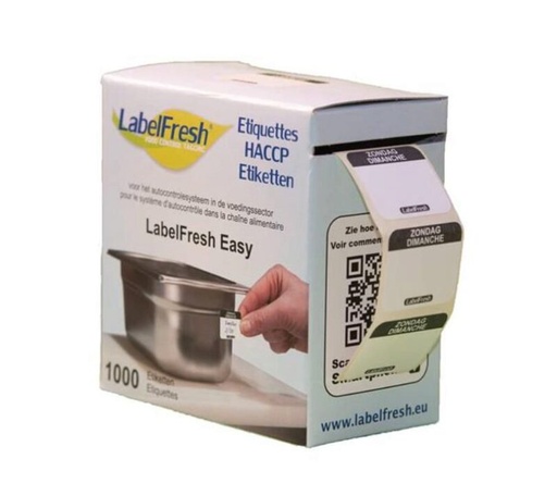 [70409743] LABELFRESH *EASY* 1000 ETIKETTEN 30 X 25 MM "ZONDAG"