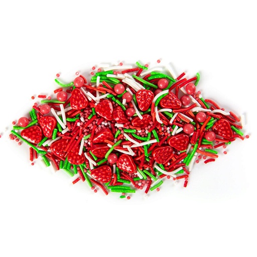 [08054307] 1061266 STRAWBERRY SUGAR DECORATION MIX 500G