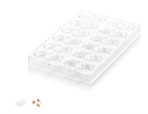 [51654118] SILIKOMART TRITAN PRALINES VORM CH007 GOCCIA D 2,9X4,1CM H1,4CM N°24