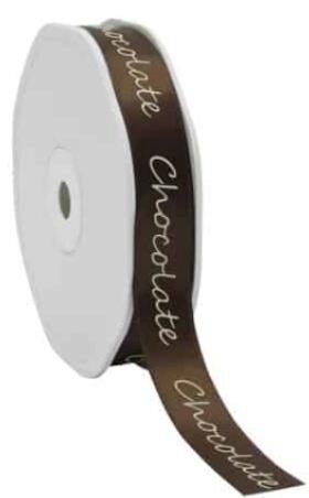 [61304700] "CHOCOLATE" BROWN RIBBON 15 MM X 25M