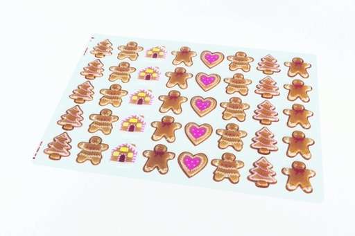[08056787] PCB Peperkoek Blisters Vader en Moeder Kerst of 80 empr 5 ontwerpen 2 stuks *** s / cd ***