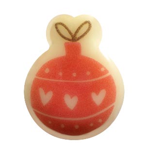 [08057273] 065082 PCB CHRISTMAS BALLS CB ACIDULATE 5 DESIGNS 2.2X1.8 CM 300PCS ***S/CD***