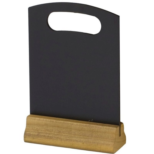 [57661032] HENDI SET OF 2 TABLE SLATES WOODEN SUPPORT 15X23