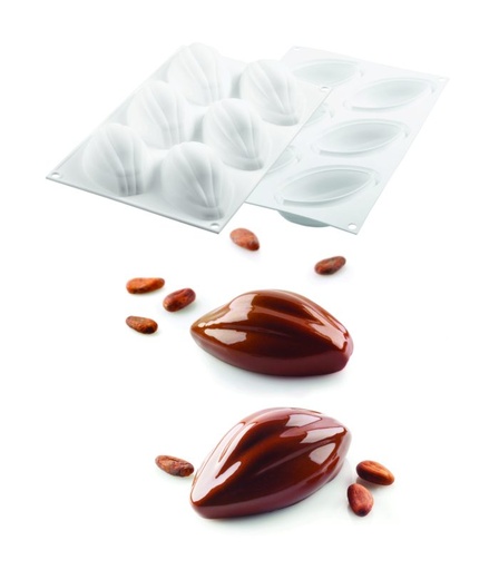 [51657274] SILIKOMART COCOA 120 MOLD 102X57XH42MM 6X120ML+ CUTTER