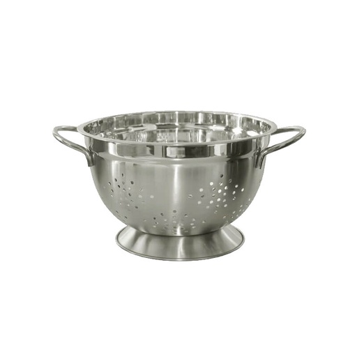 [57660216] TWO-TONE STAINLESS STEEL COLANDER 26.3CM W/FOOT 5.0L