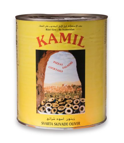 [01010994] SLICED BLACK OLIVES 3KG