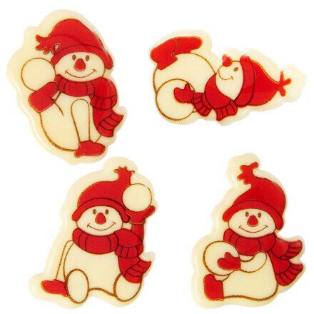 [08030778] 2015079 RED SNOWMAN FIGURINES 4CM 120PCS