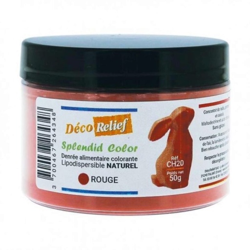 [70406969] COLORANT NATUREL LIPODISPERSIBLE ROUGE 50GR