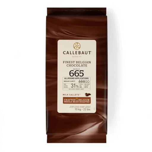 [03070353] CALLEBAUT 665NV-01B WHOLE MILK EXTRA LIGHT 10KG
