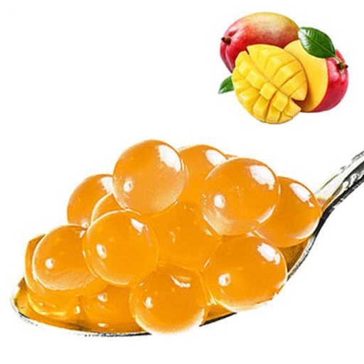 [25101214] BLACK COFFEE FRUITPARELS 3,4KG MANGO SMAAK VOOR BUBBLE THEE