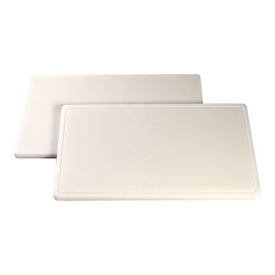 [57660503] CATERCHEF WHITE POLY BOARD 60X35X4 WITH GUTTER