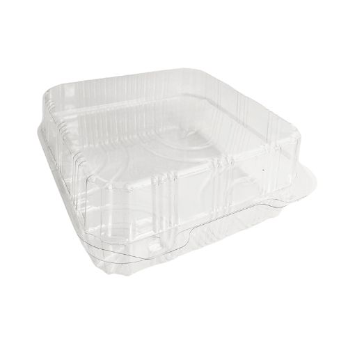[41802320] BOÎTE PATISSIERE PATIPACK CARRÉE 16,5X16,5X8CM COUVERCLE À CHARNIÈRE VENTILÉE 320PCS*SCDE*