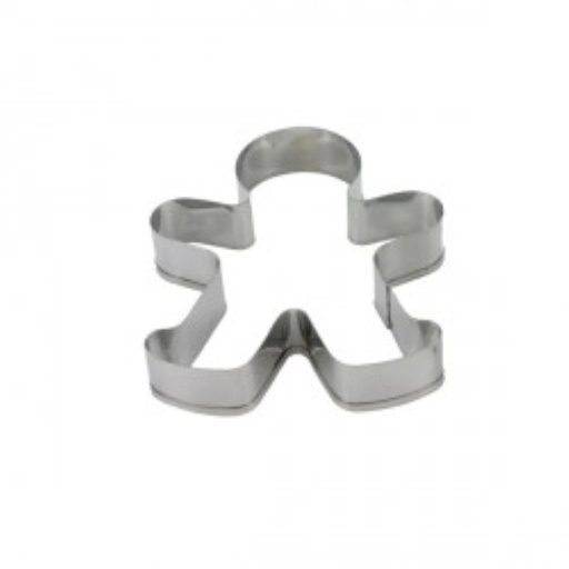 [70407471] STAINLESS STEEL COOKIE CUTTER, SNOWMAN 90MM