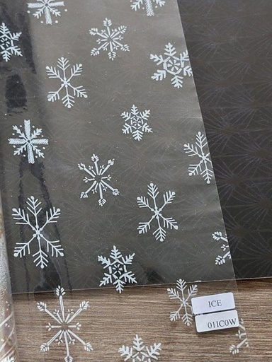 [54604060] EASY CUTTING BOX AVEC FILM PP TRANSPARENT ETOILES DE GLACE 60CMX50M