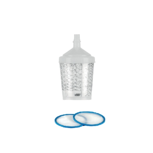 [54300708] SGI SET VAN 10 RPS BEKERS EN ZEEFJES 0,3L VOOR SATA PISTOOL