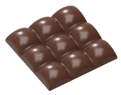 [70410595] CHOCOLADEVORM TABLET BOL VIERKANT CW1898 77GR - 1X3 - 7,96X7,96XH1,35MM - ALEXANDRE BOURDEAUX