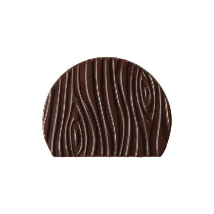 [08054468] 2015821 DARK CHOCOLATE WOOD EFFECT LOG TIP 10X8CM 40 PIECES