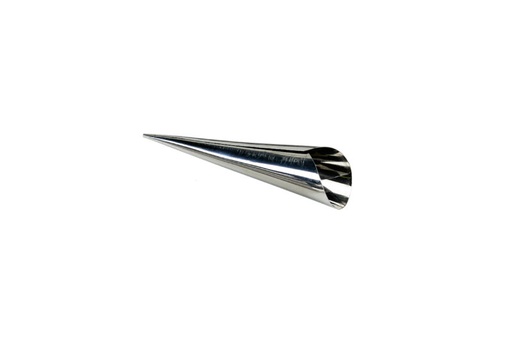 [51631024] MOULE A CORNET OBLIQUE 140 X 35MM EN INOX 0.3MM