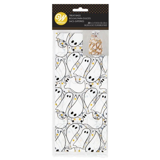 [08053294] WILTON CELLO BAGS GHOSTS 20 PCES