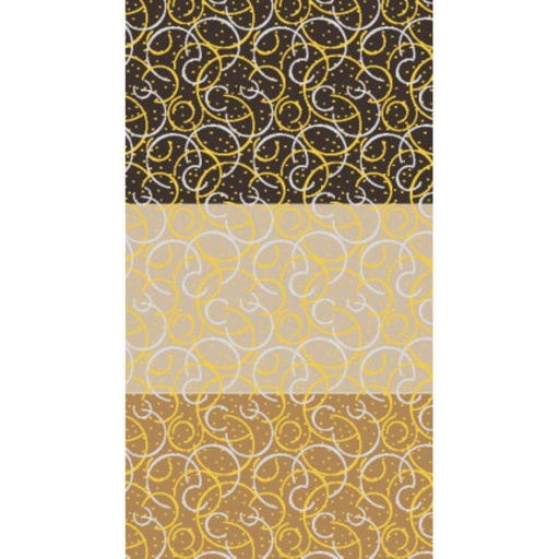 [08030823] 2046004 TRANSFERT BOUCLES OR ET ARGENT 30 X 40CM 30PCES ***S/CDE***