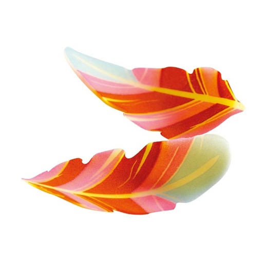 [08056942] 061041 PCB SMALL CURVED FEATHERS CB 4X1.9 CM 160PCS