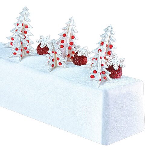 [08074083] BUB33 SMOOTH RECTANGULAR PVC LOG MOLD 50X7X6.7CM 12PCS
