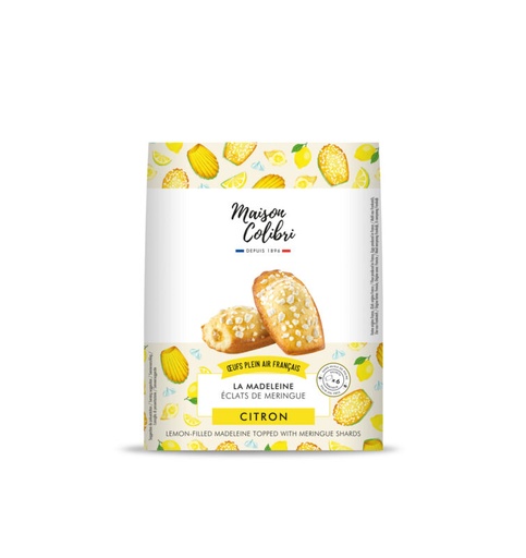 [11010432] COLIBRI MADELEINE CITRON ECLAT DE MERINGUE 180GR 7X180GR