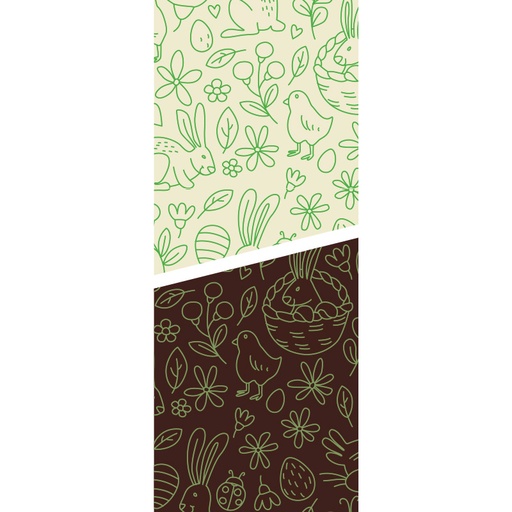 [08054565] 2046436 EASTER TRANSFER SHEET GREEN 30X40CM 30 PCES ***S/CD***