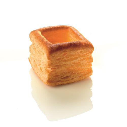 [04030047] PIDY BOUCHEE VIDE FEUILLETE CARRE 6X6CM H4.5CM  48PCES